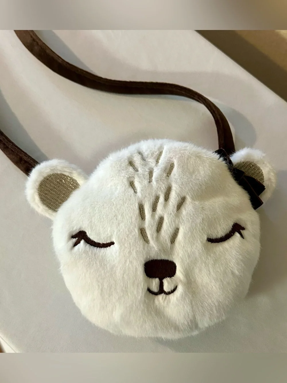 Sweet Plush Sleepy Animal Crossbody Purse